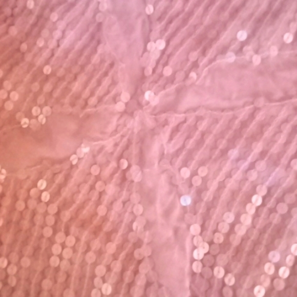 Moda International pink sequined poncho M/L - Picture 4 of 4